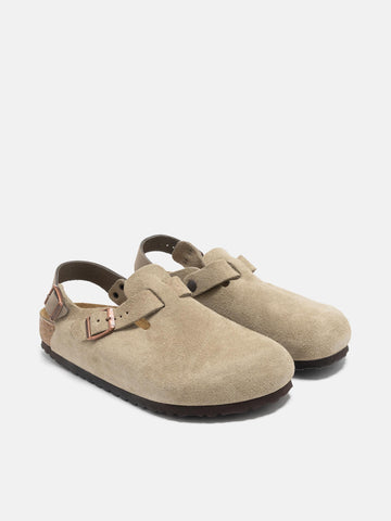 BIRKENSTOCK Tokio II Suede Taupe, Mules
