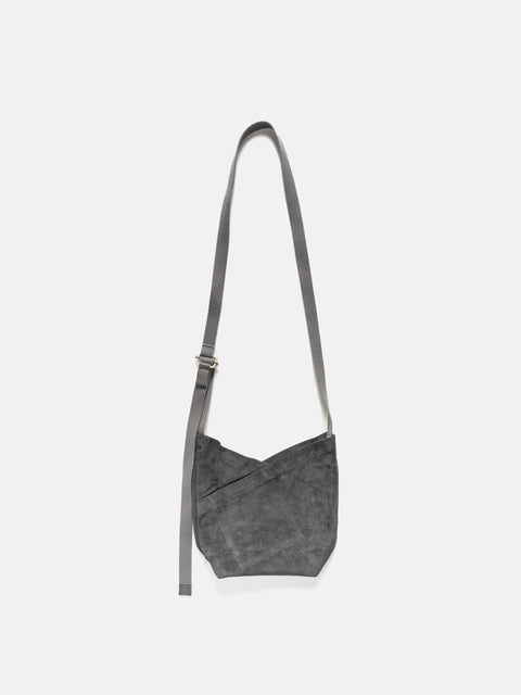 hobo Azuma Shoulder Bag S Pig Suede Charcoal, Shoulder Bags