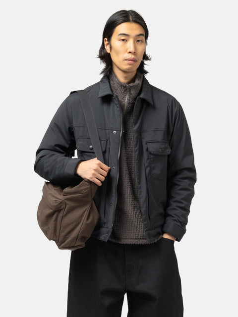 hobo Shoulder Bag Nylon Oxford Onibegie Dyed Brown, 