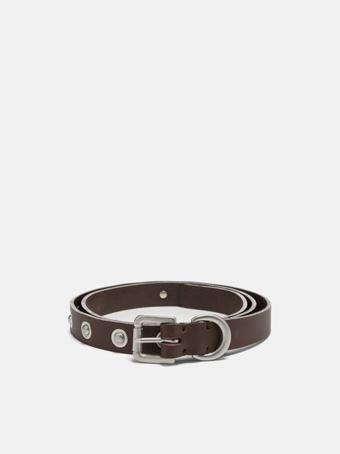 hobo Studded Belt Cow Leather Brown, Belts