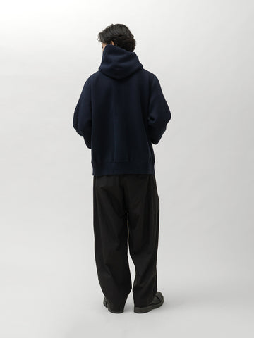 sacai Cotton Cashmere Knit Hoodie Navy, Hoodies