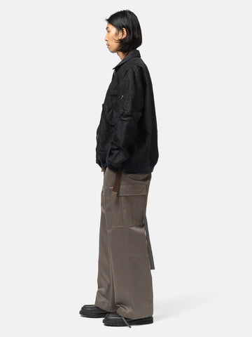 sacai Cotton Chino x Nylon Twill Pants Gray, Cargo Pants