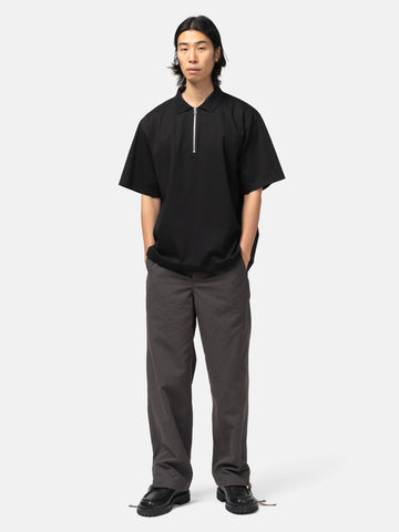 Full-body view of model wearing the sacai Cotton Jersey T-Shirt Black