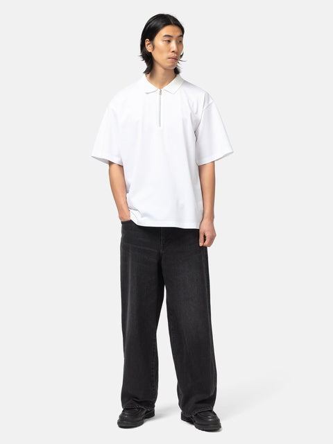 full-body view of the model wearing the sacai Cotton Jersey T-Shirt White