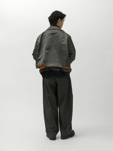 sacai Cotton Nylon Twill Blouson Khaki, Jackets