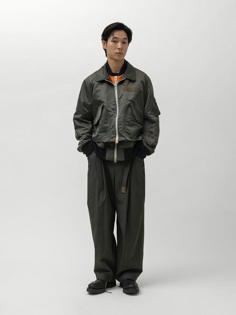 sacai Cotton Typewriter Pants Khaki, Pants