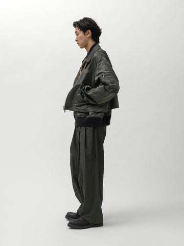 sacai Cotton Typewriter Pants Khaki, Pants