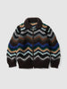sacai Mix Crochet Knit Blouson Black Multi, Sweaters