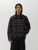 sacai Plaid Flannel Blouson Brown x Navy, Jackets