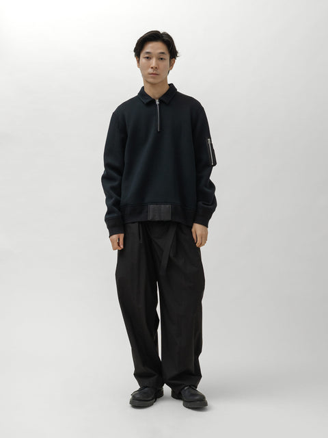 sacai Sponge Sweat Polo Shirt Black, Polos