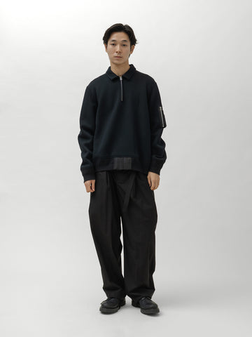 sacai Sponge Sweat Polo Shirt Black, Polos