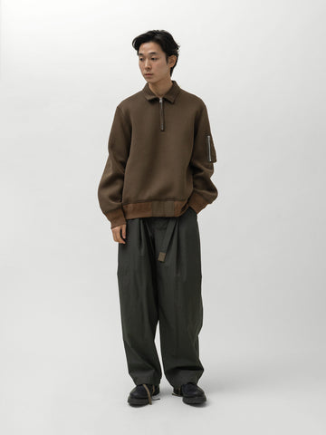 sacai Sponge Sweat Polo Shirt Brown, Polos