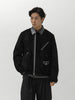 sacai Suede Blouson Black, Leather Jackets