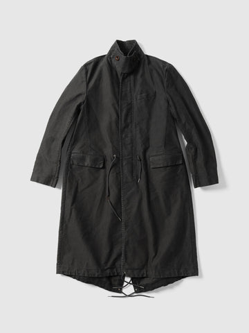 sacai Sueded Cotton Coat Black, Coats