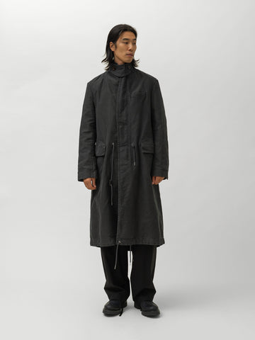 sacai Sueded Cotton Coat Black, Coats