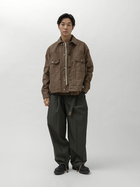 sacai Sueded Cotton Jacket Brown, Jackets