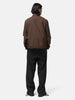 rear view of the model wearing the sacai Suiting x Nylon Twill Blouson Brown