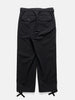 Flat shot of the back of the the sacai Weathercloth Pants Black