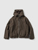 sacai Wool Flannel Hoodie Brown, Jackets