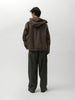 sacai Wool Flannel Hoodie Brown, Jackets
