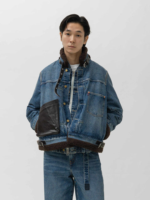 sacai x Levi's Denim Jacket A Blue, Denim Jackets