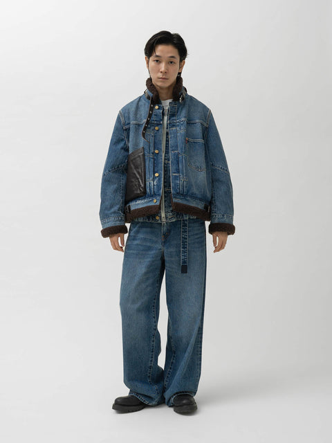 sacai x Levi's Unisex Pants A Blue, Jeans