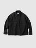 sage NATION Crop Vincent Shirt Lambswool Coal, Shirts