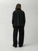 sage NATION Crop Vincent Shirt Lambswool Coal, Shirts