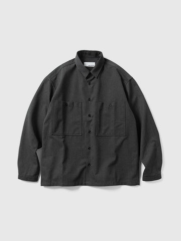 sage NATION Grange Shirt Viscose Mid Grey, Shirts