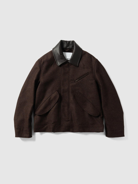 sage NATION Painter Jacket Wool Mocha Brown, Jackets