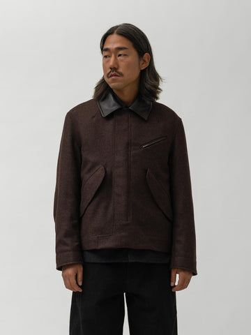 sage NATION Painter Jacket Wool Mocha Brown, Jackets
