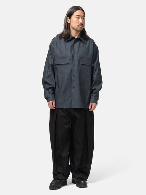 sageNATION Box Pleat Trouser Black, Trousers