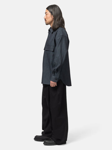 sage NATION Box Pleat Trouser Black, Pants