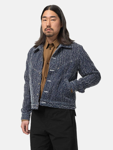 sage NATION Denim Jiji Jacket Indigo Needle Punch, Denim Jackets