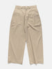 sage NATION Wide Tailored Trouser Cotton Twill Beige, Pants