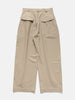 sage NATION Wide Tailored Trouser Cotton Twill Beige, Pants