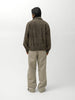 ssstein Goat Suede Zip Jacket Olive, Leather Jackets