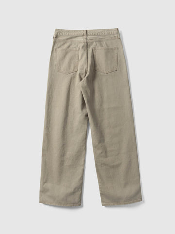 ssstein Loose Color Denim Pants Beige, Jeans