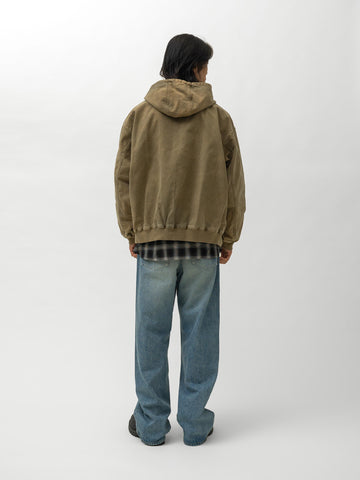 ssstein Sulfur Dyed Oxford Vintage Hood Jacket Khaki, Jackets