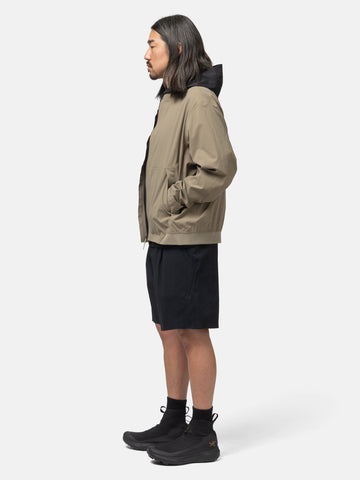 Side shot of the model wearing the  Veilance Indisce Short Black