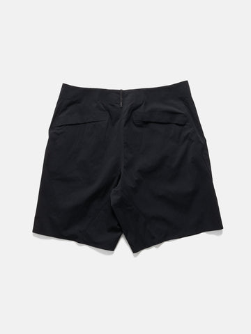 Back flat shot of the Veilance Indisce Short Black