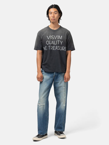visvim Jumbo Tee S/S DMGD Black, T-Shirts