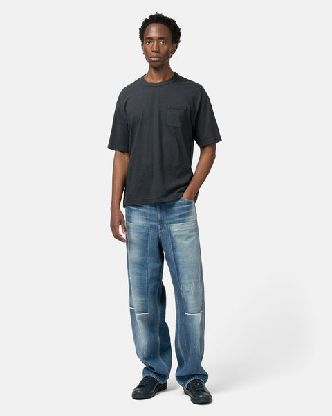visvim Jumbo Tee S/S DMGD Black, T-Shirts
