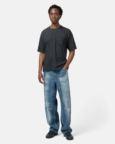 visvim Jumbo Tee S/S DMGD Black, T-Shirts
