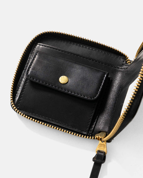 visvim Leather Bi-Fold Black, Wallets