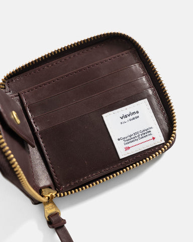 visvim Leather Bi-Fold Burgundy, Wallets