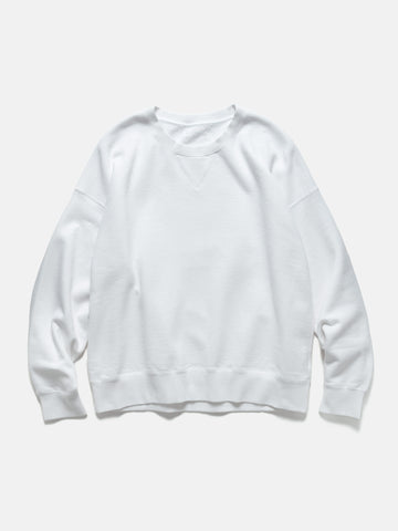 visvim Ultimate Jumbo SB Sweat L/S White, Sweatshirts